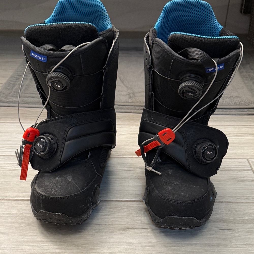 Mens Snowboarding Burton step on Boots - Black and Red
